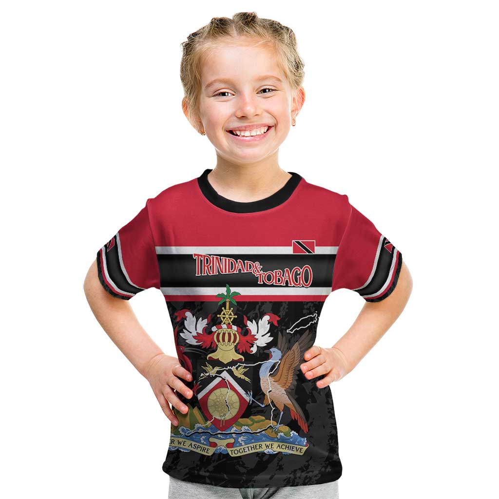 Trinidad and Tobago Kid T Shirt Together We Aspire Together We Achieve