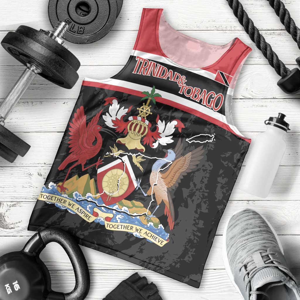 Trinidad and Tobago Men Tank Top Together We Aspire Together We Achieve