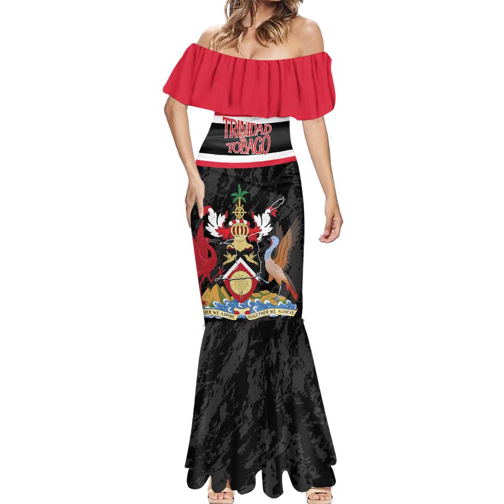Trinidad and Tobago Mermaid Dress Together We Aspire Together We Achieve