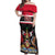 Trinidad and Tobago Off Shoulder Maxi Dress Together We Aspire Together We Achieve