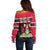 Trinidad and Tobago Off Shoulder Sweater Together We Aspire Together We Achieve