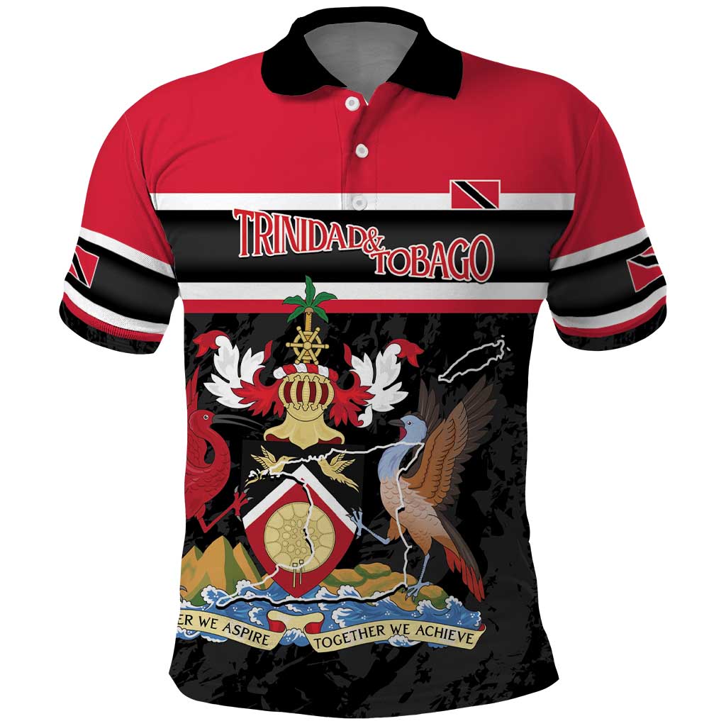 Trinidad and Tobago Polo Shirt Together We Aspire Together We Achieve