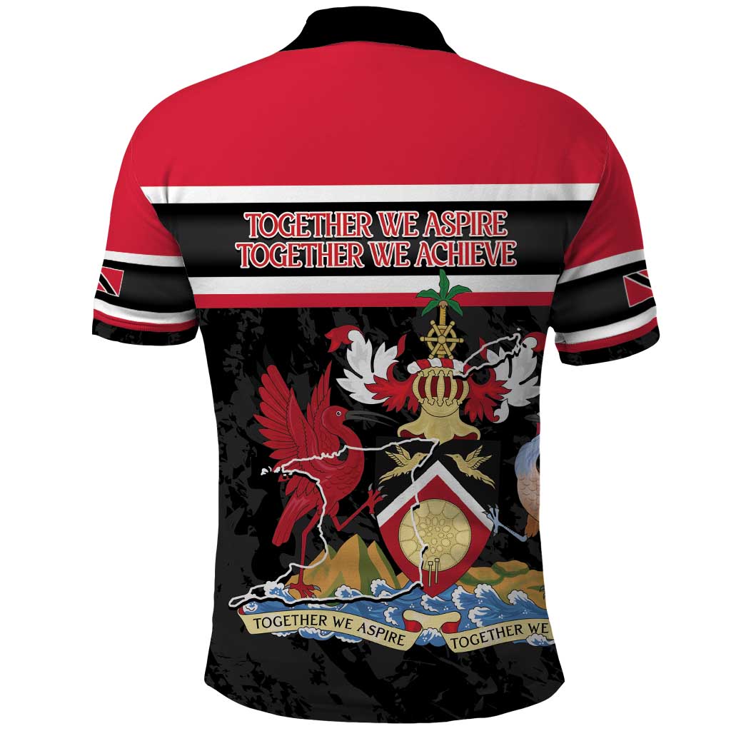 Trinidad and Tobago Polo Shirt Together We Aspire Together We Achieve