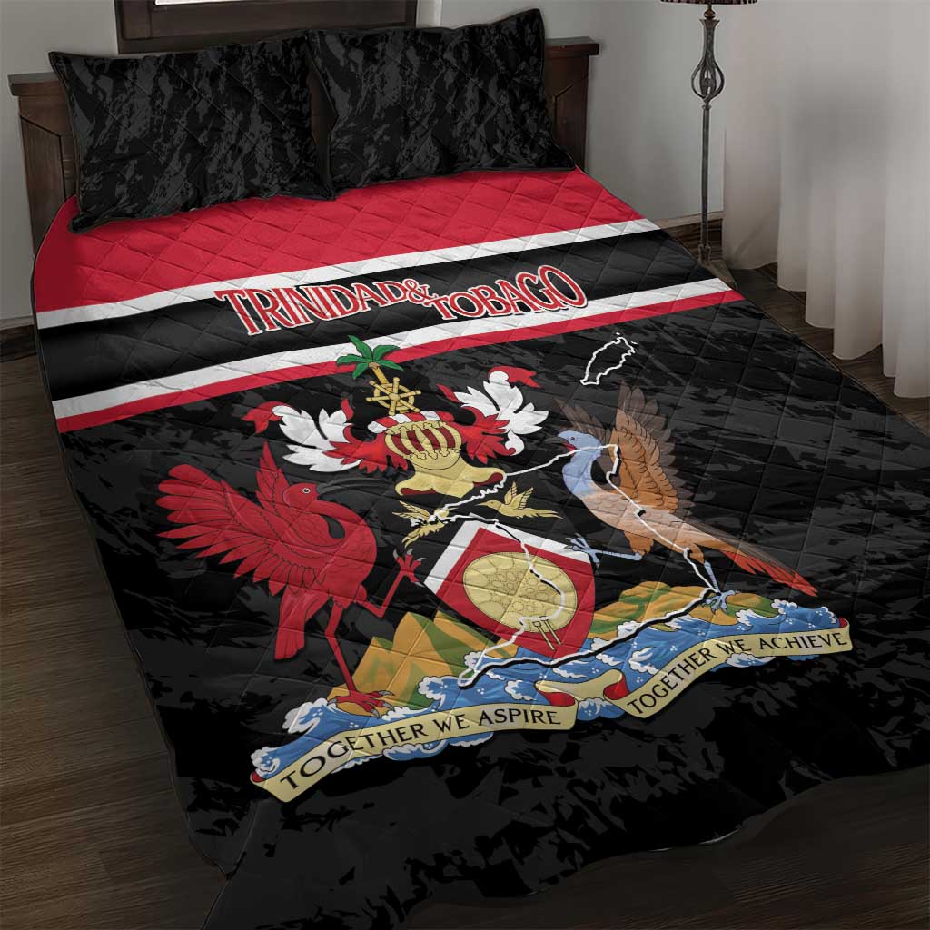 Trinidad and Tobago Quilt Bed Set Together We Aspire Together We Achieve