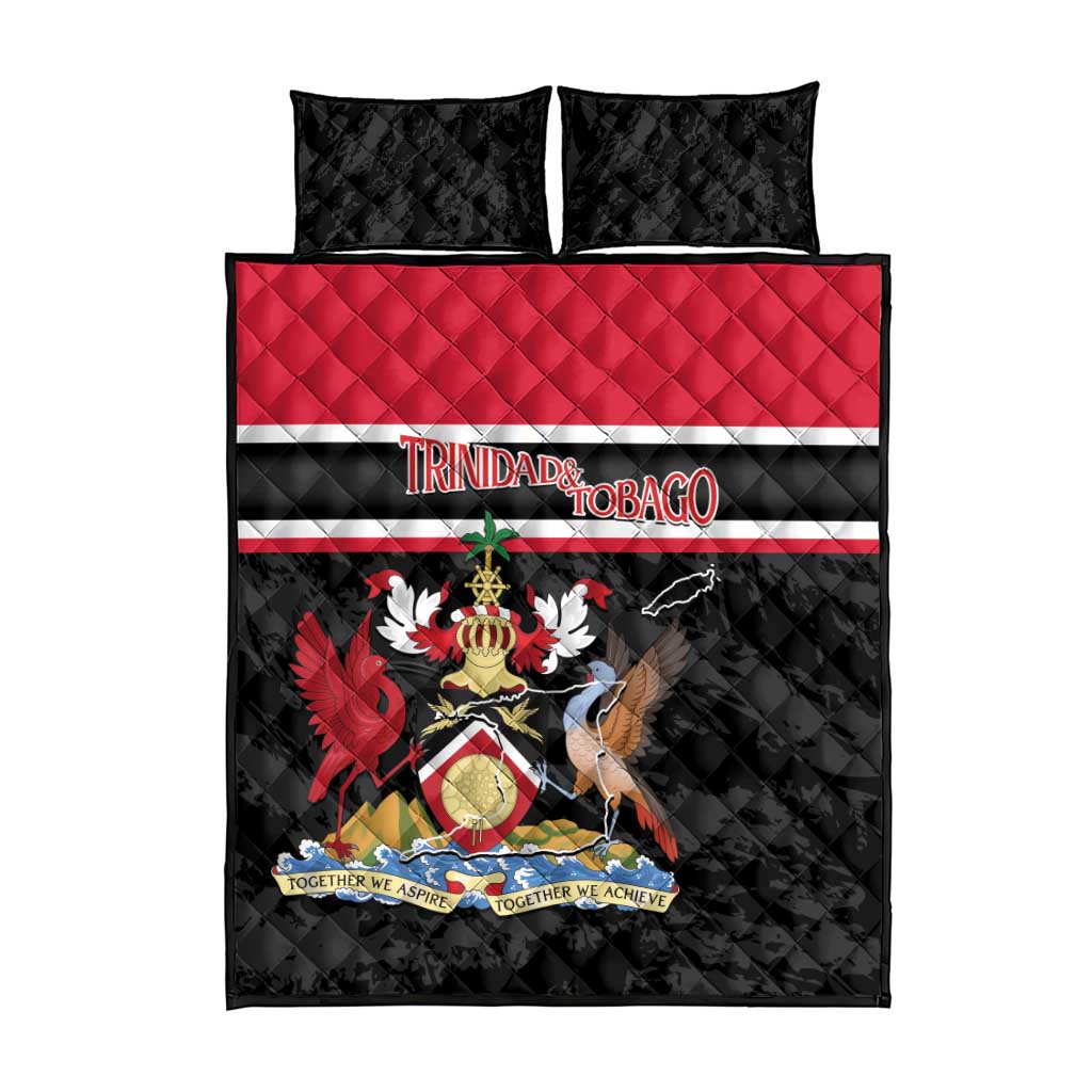 Trinidad and Tobago Quilt Bed Set Together We Aspire Together We Achieve