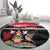 Trinidad and Tobago Round Carpet Together We Aspire Together We Achieve