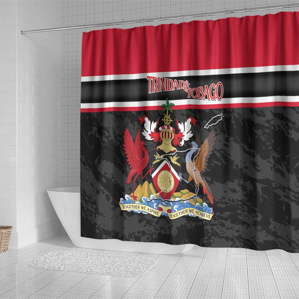 Trinidad and Tobago Shower Curtain Together We Aspire Together We Achieve