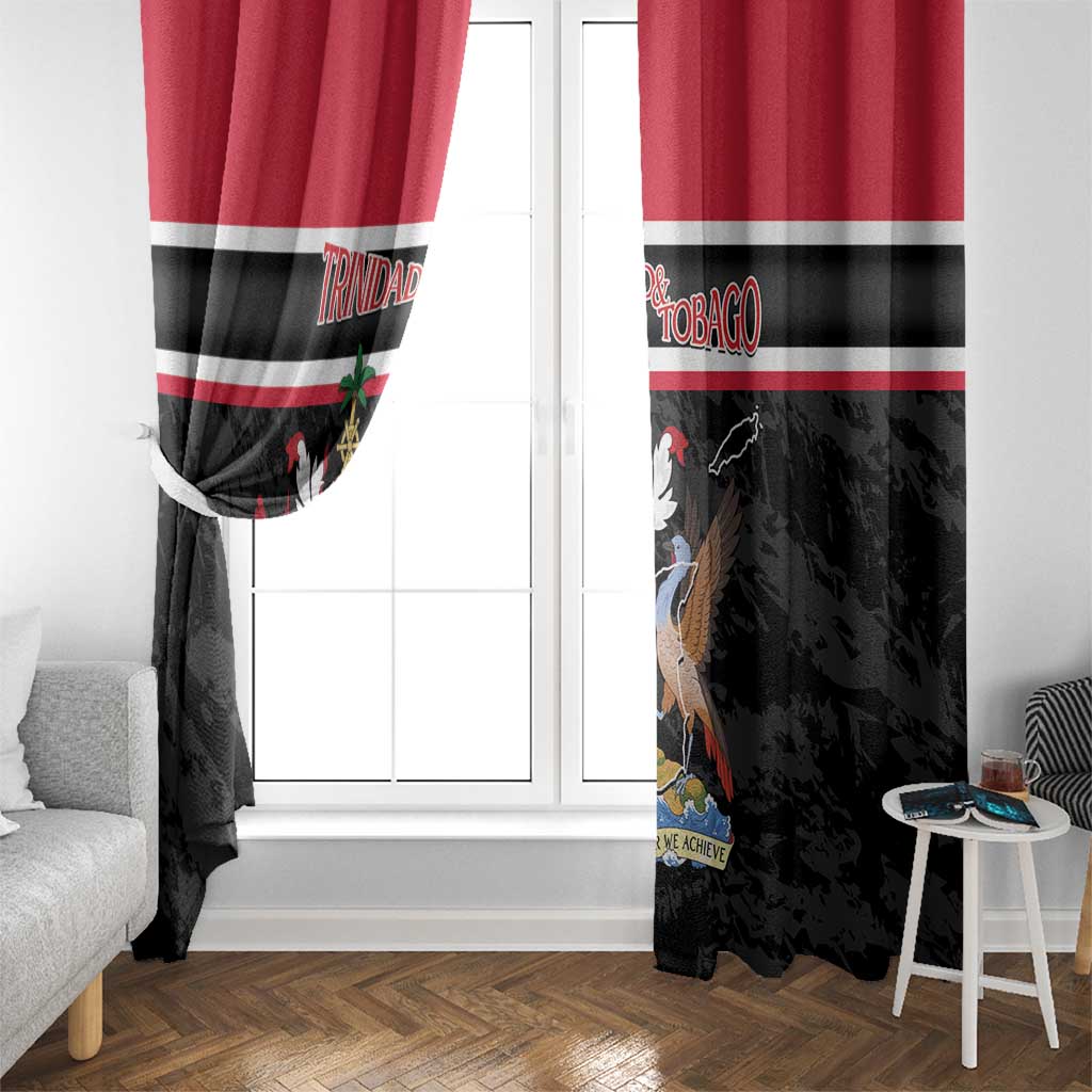 Trinidad and Tobago Window Curtain Together We Aspire Together We Achieve