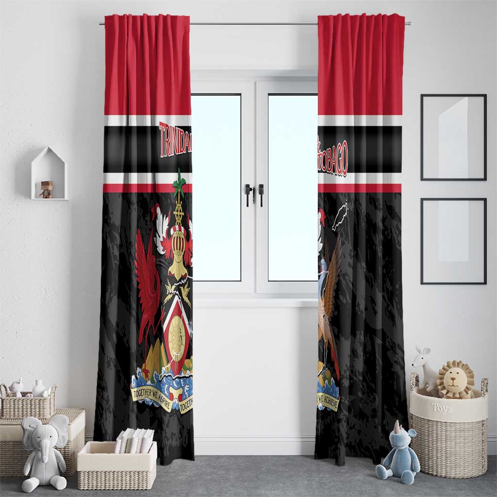 Trinidad and Tobago Window Curtain Together We Aspire Together We Achieve