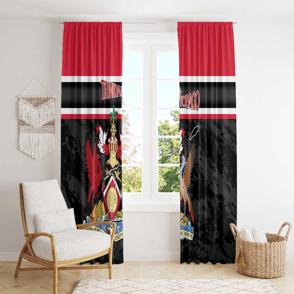 Trinidad and Tobago Window Curtain Together We Aspire Together We Achieve