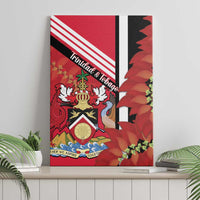 Trinidad and Tobago Canvas Wall Art Coat Of Arms With Chaconia Flower