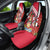 Trinidad and Tobago Car Seat Cover Coat Of Arms With Chaconia Flower
