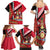Trinidad and Tobago Family Matching Summer Maxi Dress and Hawaiian Shirt Coat Of Arms With Chaconia Flower