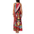 Trinidad and Tobago Family Matching Tank Maxi Dress and Hawaiian Shirt Coat Of Arms With Chaconia Flower