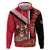 Trinidad and Tobago Hoodie Coat Of Arms With Chaconia Flower