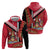 Trinidad and Tobago Hoodie Coat Of Arms With Chaconia Flower