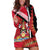 Trinidad and Tobago Hoodie Dress Coat Of Arms With Chaconia Flower