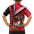 Trinidad and Tobago Kid Hawaiian Shirt Coat Of Arms With Chaconia Flower