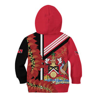 Trinidad and Tobago Kid Hoodie Coat Of Arms With Chaconia Flower