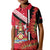 Trinidad and Tobago Kid Polo Shirt Coat Of Arms With Chaconia Flower