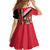 Trinidad and Tobago Kid Short Sleeve Dress Coat Of Arms With Chaconia Flower