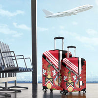 Trinidad and Tobago Luggage Cover Coat Of Arms With Chaconia Flower