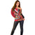 Trinidad and Tobago Off Shoulder Sweater Coat Of Arms With Chaconia Flower