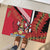Trinidad and Tobago Rubber Doormat Coat Of Arms With Chaconia Flower
