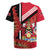 Trinidad and Tobago Rugby Jersey Coat Of Arms With Chaconia Flower