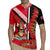 Trinidad and Tobago Rugby Jersey Coat Of Arms With Chaconia Flower