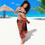 Trinidad and Tobago Sarong Coat Of Arms With Chaconia Flower