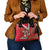 Trinidad and Tobago Shoulder Handbag Coat Of Arms With Chaconia Flower