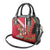 Trinidad and Tobago Shoulder Handbag Coat Of Arms With Chaconia Flower