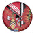 Trinidad and Tobago Spare Tire Cover Coat Of Arms With Chaconia Flower