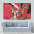 Trinidad and Tobago Tapestry Coat Of Arms With Chaconia Flower