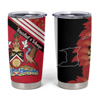 Trinidad and Tobago Tumbler Cup Coat Of Arms With Chaconia Flower