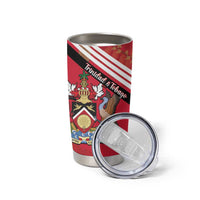 Trinidad and Tobago Tumbler Cup Coat Of Arms With Chaconia Flower