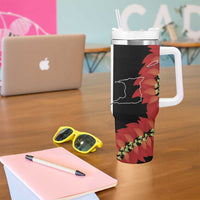 Trinidad and Tobago Tumbler With Handle Coat Of Arms With Chaconia Flower