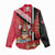 Trinidad and Tobago Women Casual Shirt Coat Of Arms With Chaconia Flower