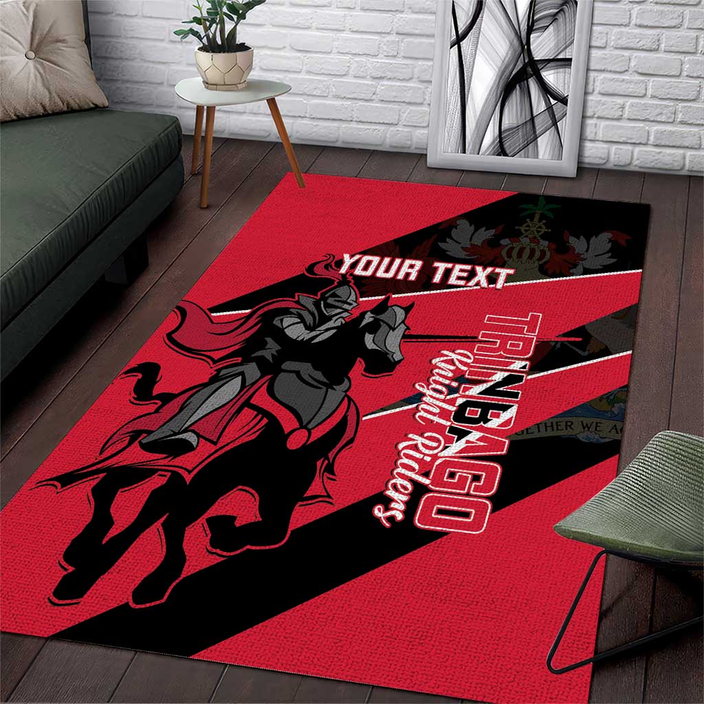 Custom Trinidad and Tobago Cricket Area Rug Come On Trinbago Knight Riders