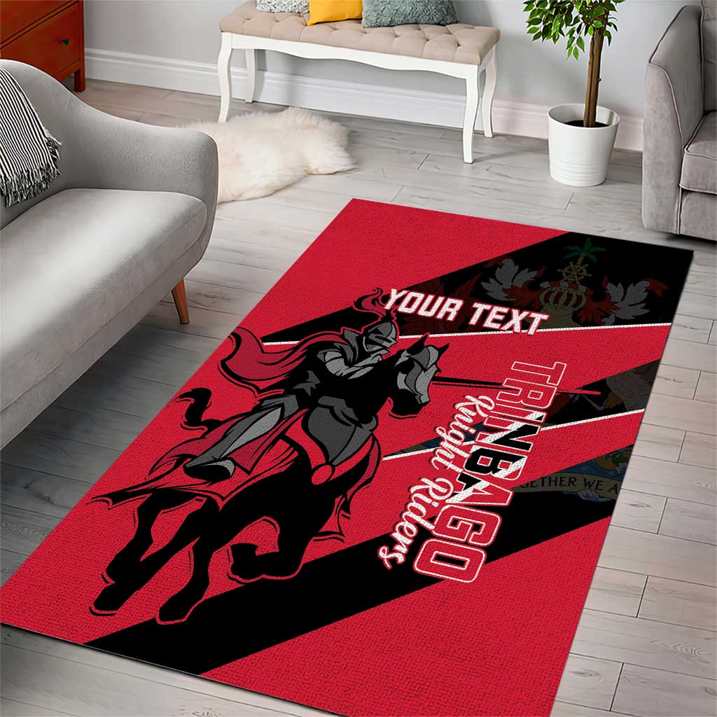 Custom Trinidad and Tobago Cricket Area Rug Come On Trinbago Knight Riders