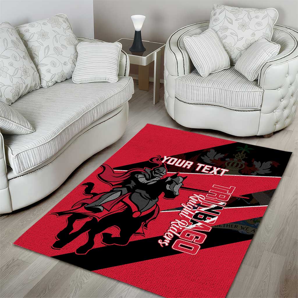 Custom Trinidad and Tobago Cricket Area Rug Come On Trinbago Knight Riders