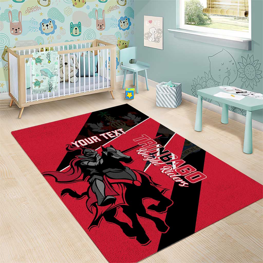 Custom Trinidad and Tobago Cricket Area Rug Come On Trinbago Knight Riders