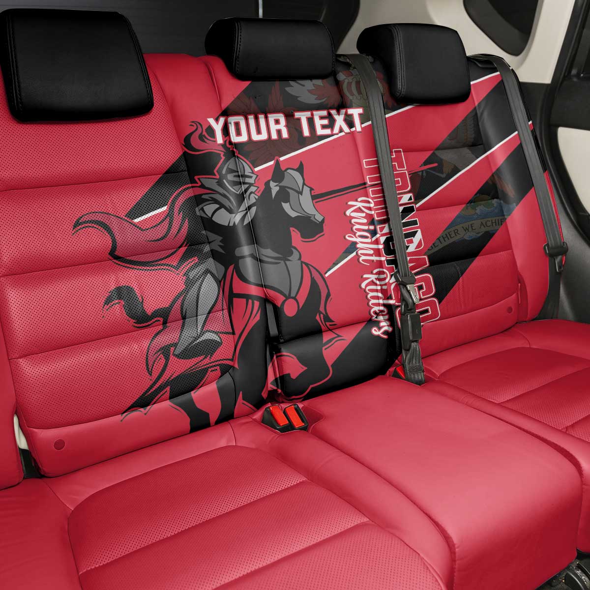 Custom Trinidad and Tobago Cricket Back Car Seat Cover Come On Trinbago Knight Riders