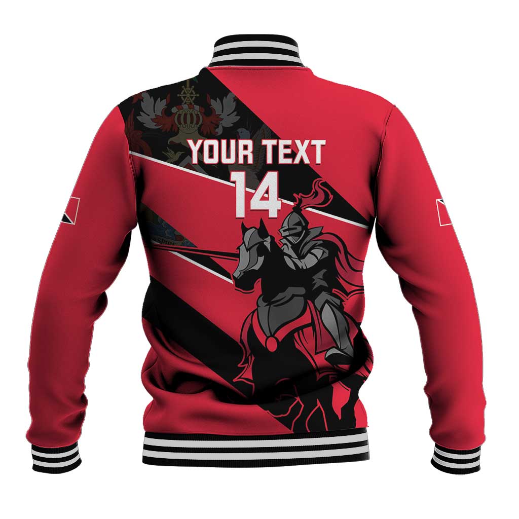 Custom Trinidad and Tobago Cricket Baseball Jacket Come On Trinbago Knight Riders