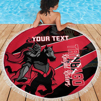 Custom Trinidad and Tobago Cricket Beach Blanket Come On Trinbago Knight Riders