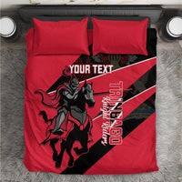 Custom Trinidad and Tobago Cricket Bedding Set Come On Trinbago Knight Riders