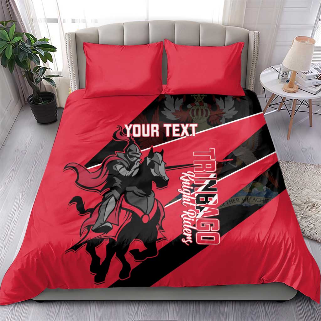 Custom Trinidad and Tobago Cricket Bedding Set Come On Trinbago Knight Riders