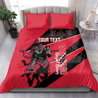 Custom Trinidad and Tobago Cricket Bedding Set Come On Trinbago Knight Riders
