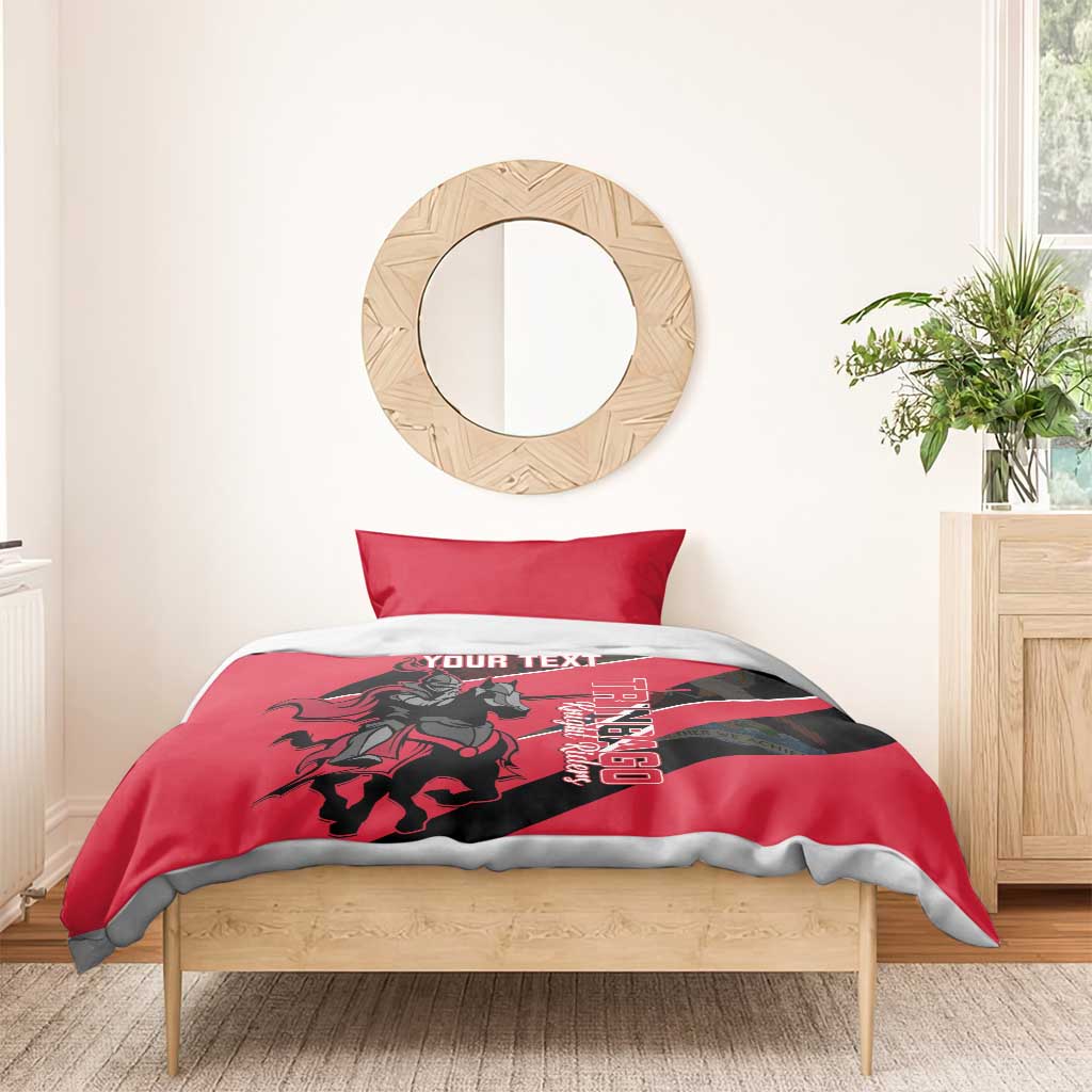 Custom Trinidad and Tobago Cricket Bedding Set Come On Trinbago Knight Riders